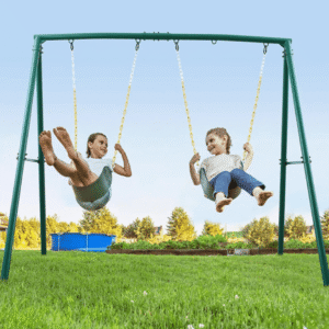 440lbs Extra Large Metal Swing Frame with 5 Hanging Hooks, Heavy Duty A-Frame Swing Stand