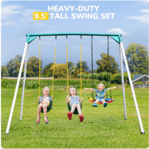9.5′ Heavy-Duty Outdoor Porch Swing Set