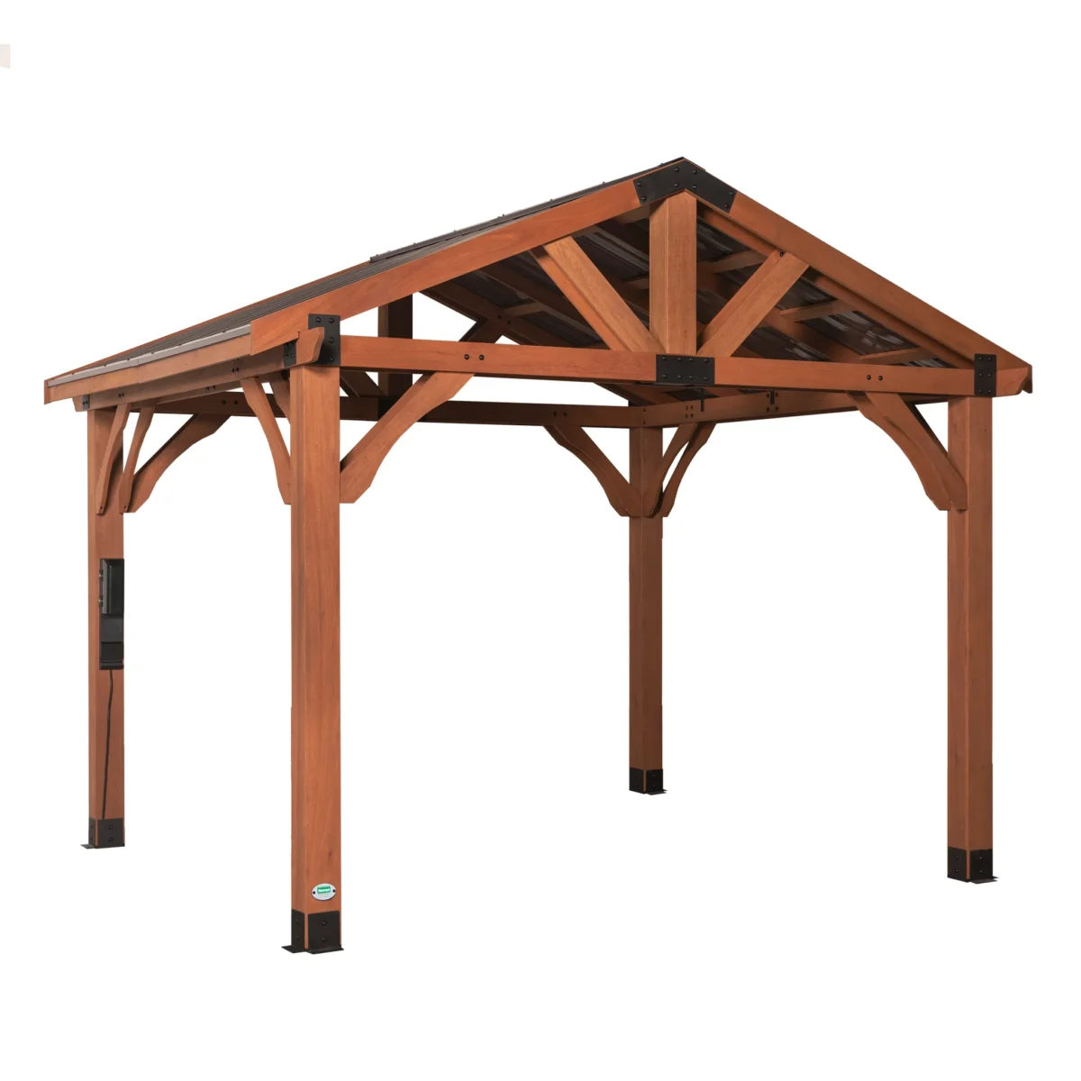 Backyard Discovery Brookdale 12 x 10 All Cedar Wooden Gazebo Backyard Discovery Brookdale 12 x 10 All Cedar Wooden Gazebo