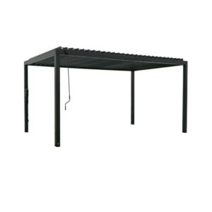 Backyard Discovery Sarasota Galvanized Steel Louvered Pergola