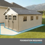 Lifetime 11×21 Storage Garage Kit W/ 9 Ft Wide Doors (60237)