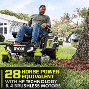 RYOBI 80V HP Brushless 30 in. Battery Electric Cordless Zero Turn Mower with 80V 10 Ah Batteries